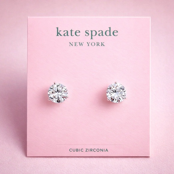 kate spade Jewelry - Kate Spade Brilliant Statements Tri-prong Stud Earrings